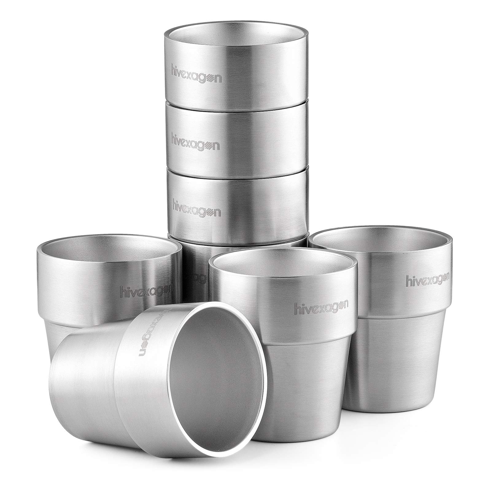 Amazon.com: Hivexagon Stainless Steel Cups, Insulated Double Wall